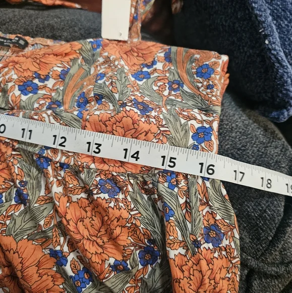 ZARA Floral Tie Strap Maxie Dress Boho - Picture 11 of 12